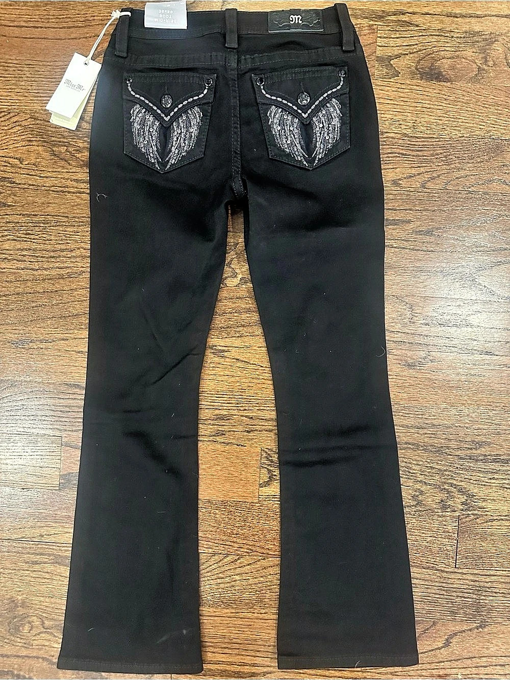Miss Me Boot Cut Jeans Black Waist 26 NWT